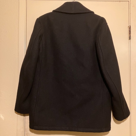 Vintage Navy Fidelity & Stewart Pea Coat Wool Blend Made In USA Sz 38 MP72132 - Picture 5 of 8